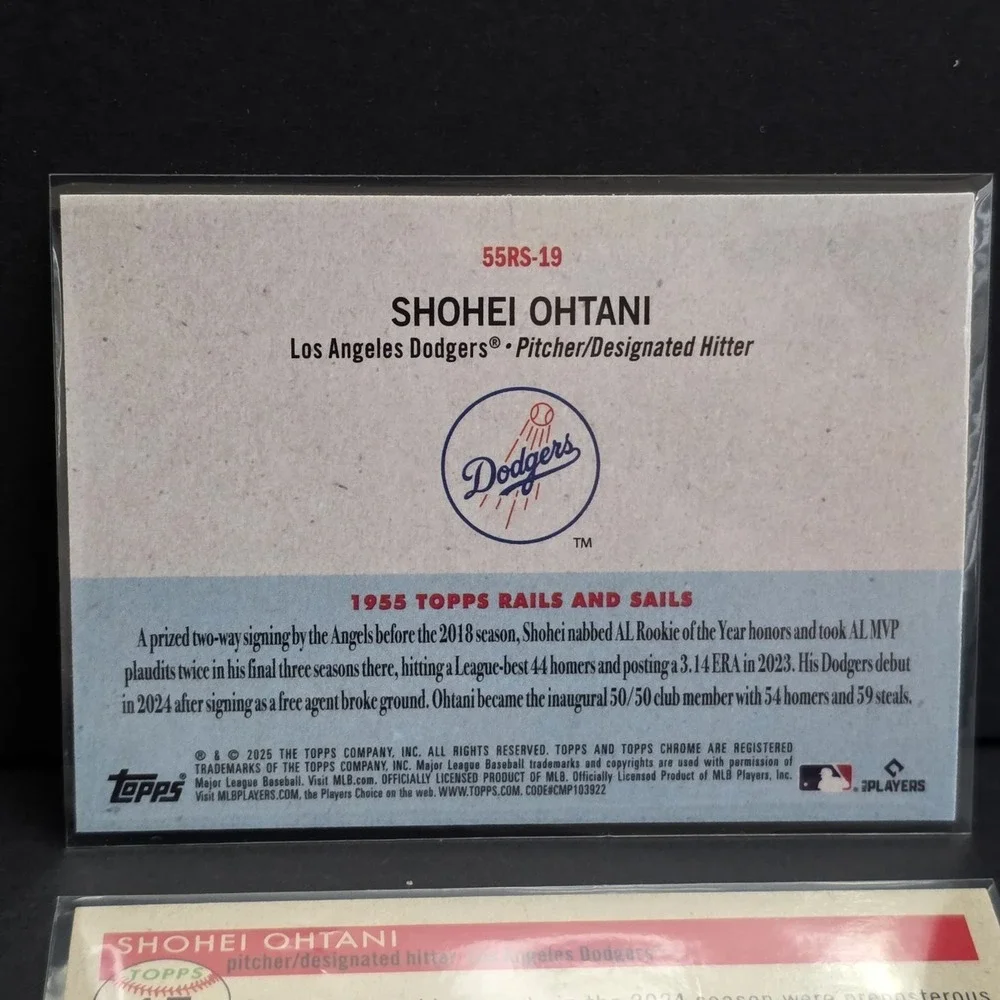 2025‎ Topps Chrome Platinum Shohei Ohtani 1955 Sails and Rails  #55RS-19 & Base